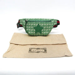 Gucci Interlocking G Childrens Belt Bag 502095 Boys,Girls Canvas Fanny Pack Green — Like New
