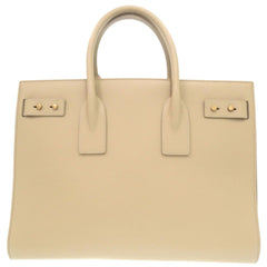 Yves Saint Laurent Saint Laurent Paris Sac de Jour Medium Leather Beige 2-Way Handbag Shoulder Bag Tote 0153 SAINT LAURENT PARIS — Like New