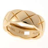 Chanel Coco Crush Collection Ring, Medium Model J10571, Au750 18KYG Yellow Gold, Size #8 — Like New