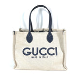 Gucci 772176 Japan limited JAPAN Shoulder Bag Shoulder Bag Tote Bag BeigeBased x Black Dark Navy Based — Like New