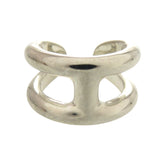 Like new Hermès Osmos PM 25X016973 sterling silver ring, size 12.5, 0581 HERMES — Like New