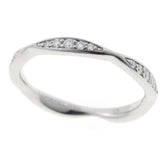Chanel Camellia Collection Eternity Ring, Full Diamond, Pt950 Platinum, Size #9 — Like New