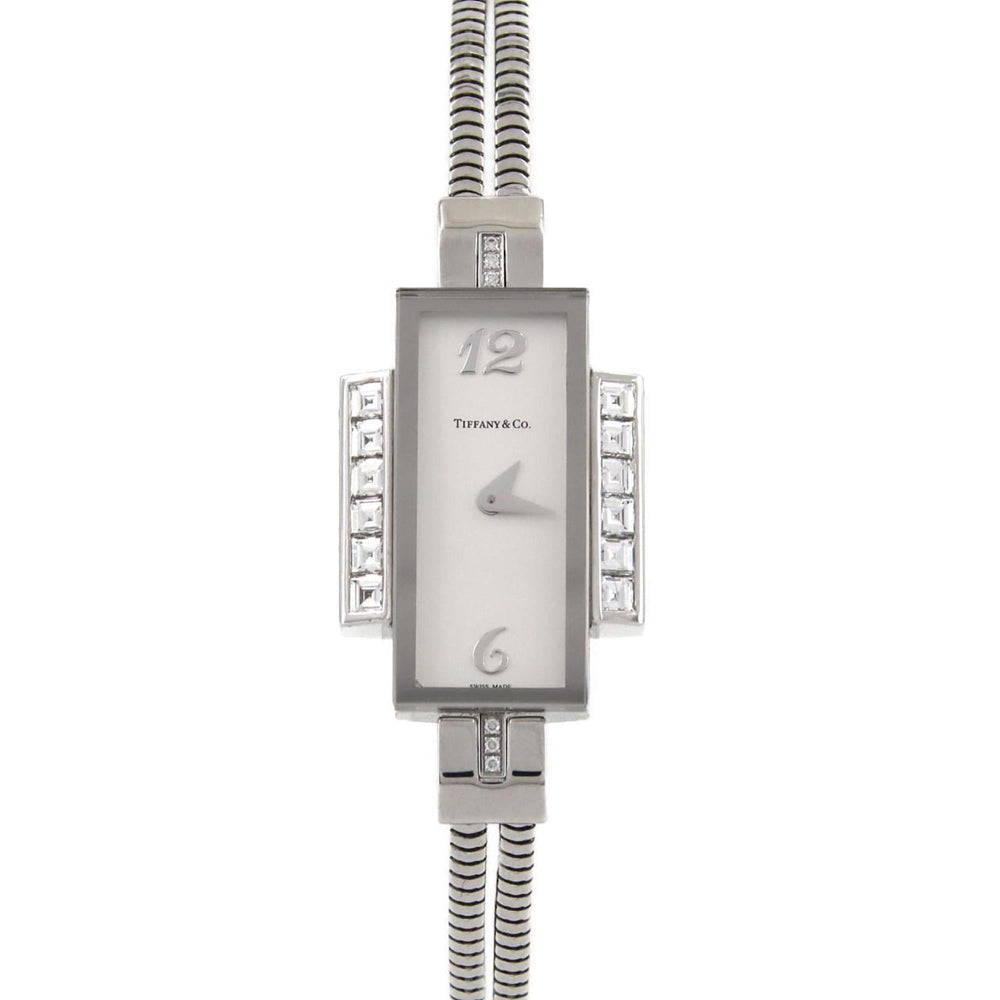 Tiffany Cocktail Watch, WG Baguette D, 18675293, Quartz Watch — Very Good