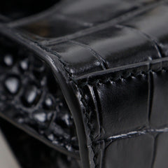 Balenciaga Neo Classic Nano Shoulder Bag/Pochette, 2-Way, Embossed Leather, Black, Double-Way, Women's — Like New