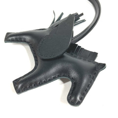 HERMES Hermes Horse Keychain Cheval Rodeo Pegasus PM Accessory Bag Charm So Black All Agneau Milo Men's Women's Like New — Like New