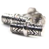 LOUIS VUITTON M66948 V-Karakoram Cufflinks, Silver, Made in Italy, Men's, Business Recommended ◎ — Like New
