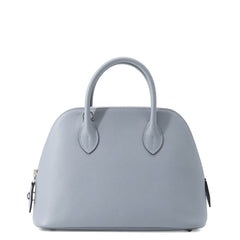 Hermes Bolide 1923 25 Verso Bleu Lin Glacier Evercolor U stamp 2-way shoulder bag handbag HERMES — Like New