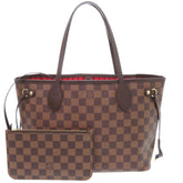 Louis Vuitton Neverfull PM Handbag with Pouch, Damier N41359 Cerise Tote Bag LV 0086 LOUIS VUITTON — Like New