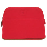 Hermes Bolide Pouch Mini Handbag Cotton Red 0027 HERMES — Like New