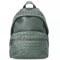 BOTTEGA VENETA Bottega Veneta Intrecciato Backpack Rucksack Green — New - Store Return