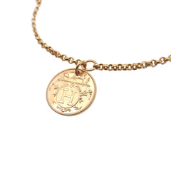 Hermes Like new Hermès Ex Libris PM 18K pink gold/diamond bracelet, diamond jewelry, 0251 — Like New