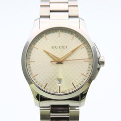 Gucci G-Timeless 126.4 SS Diamante Men's Watch GUCCI — Good