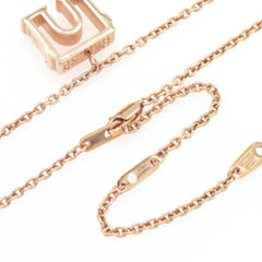 Louis Vuitton Necklace LV & Paris Arc de Triomphe M00524 Rose Gold Metal Pendant LOUIS VUITTON — Like New
