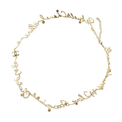 Chanel Necklace I LOVE COCO Coco Mark Rhinestone I24 S ABD430 CHANEL Long NECKLACE — Like New