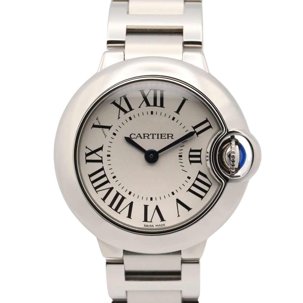 Cartier Ballon Bleu SM Watch, Stainless Steel, Ladies, Silver Tone, W69010Z4 — Very Good