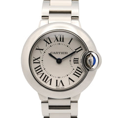 Cartier Ballon Bleu SM Watch, Stainless Steel, Ladies, Silver Tone, W69010Z4 — Very Good
