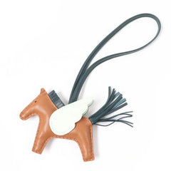 HERMES Rodeo Charm Pegasus PM Gold Vert Chypre Fizz Anjou Milo Bag U Stamp with Box Made in France Women's — Like New