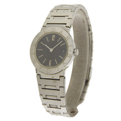 BVLGARI Wristwatch BB26SSD Stainless Steel Quartz Analog Display Black Dial Women's — Good