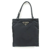 PRADA Tessuto Nylon Triangle 2-Way Chain Shoulder Bag 1BA252 Black Women's — Like New