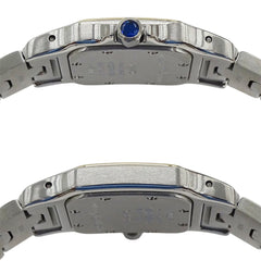 Cartier women's watch, Santos Galbee SM, quartz movement, stainless steel (SS), gold (YG), W20012C4 — Good