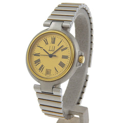 Dunhill Women's Stainless Steel Quartz Analog Watch with Gold Dial — Good