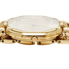 Dior Depose Octagon Watch 45 154 Quartz Gold Dial Stainless Steel Rhinestone Women's — Good