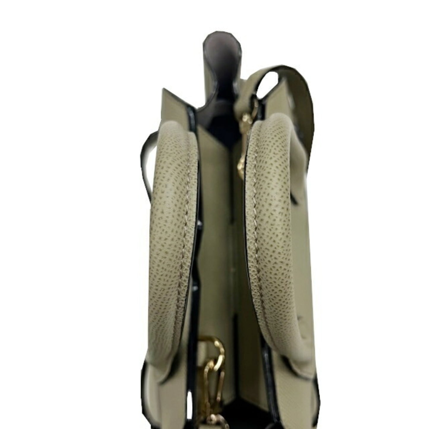 Valextra 2 Handle Milano Bag Mini Soft Calfskin Tundra Green Handbag Shoulder for Women