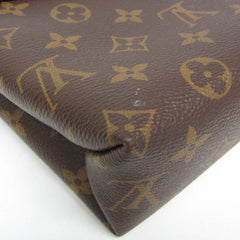 Louis Vuitton Monogram Saint Placide M43713 Women's Shoulder Bag Brown,Red Color — Like New