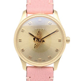 Gucci G-Timeless Watch, GP 126.5 Quartz, Ladies, Used, Bee — Very Good