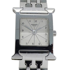 Hermes HERMES Women's Watch, Brand H-Watch, Quartz, Stainless Steel (SS), HH1.210, Silver/Ivory — Good