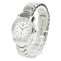 Bulgari Solotempo ST29S Quartz Watch, White Dial, Stainless Steel, Women's, BVLGARI — Good