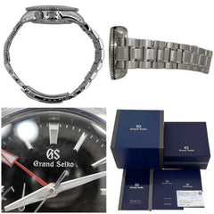 Grand Seiko Sport GMT Watch, Black, White, Silver, Spring Drive, SBGE277 9R66-0BK0, Automatic, Stainless Steel — Very Good