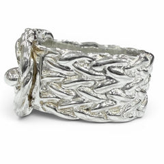 HERMES Vintage Diane 925 Ring, Silver, Weight 11.41g, Men's/Women's Accessory — Like New