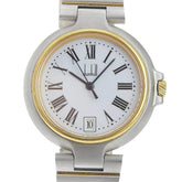 Dunhill women's watch, stainless steel, quartz, analog, white dial — Good
