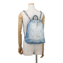 Chanel backpack, 22 Small Denim AS3859, CHANEL handbag, women's — Like New