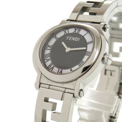 Fendi 6100L Caredro Shell Stainless Steel Black Quartz Watch with Dial 0556FENDI — Good