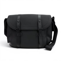 LOUIS VUITTON M58476 Christopher Messenger Taurillon Leather Shoulder Bag, Black, Made in France, Men's, with Dust Bag — New - Store Return