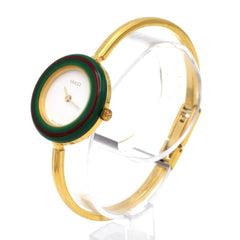 Gucci Change Ring GP Medium Size 11 12.2 Quartz Watch — Good