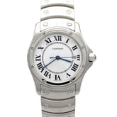 Cartier Santos Round MM W20027K1 SS Quartz Watch — Very Good