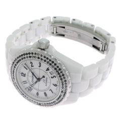 Chanel J12 38MM Bezel with Black Diamonds, Women's Watch H0970 — Very Good
