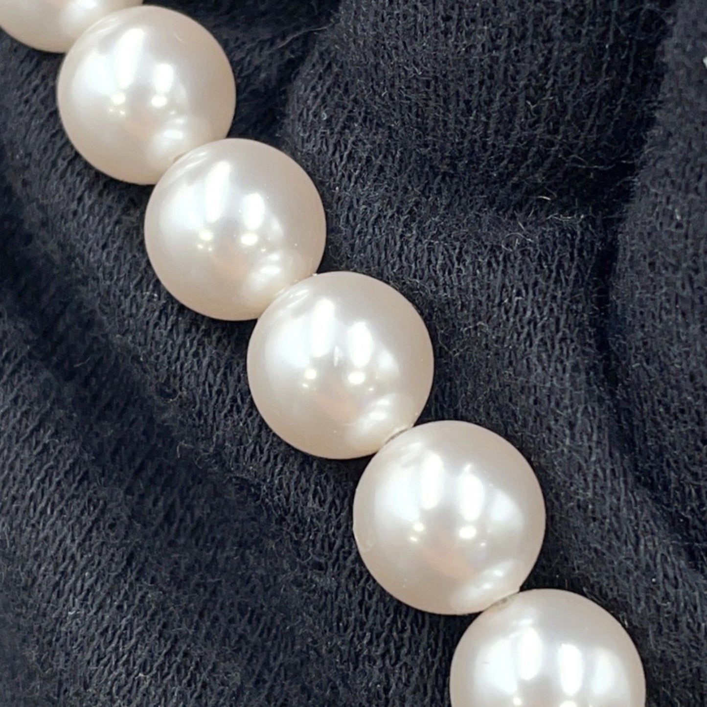 Chanel Coco Mark Heart Motif Rhinestone Faux Pearl Necklace C23P CHANEL