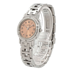 Hermes Clipper CL4 210 Women's Watch, Date Display, Pink Quartz Watch — Very Good