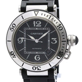 CARTIER Pasha Seatimer Steel Automatic Mens Watch W31077U2 Polished — Very Good