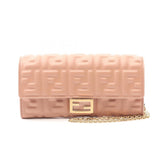 Fendi FF Logo Shoulder Bag Handbag Leather Women's Pink 8M0498AAJDF1SK3 — New - Store Return