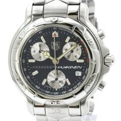 TAG HEUER 6000 Chronograph Mika Hakkinen Limited Watch CH1114 Polished — Very Good