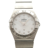 Omega Constellation Plume Diamond 123.10.27.60.55.004 White Dial Women's Watch — Very Good