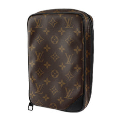 LOUIS VUITTON Solar Ray Utility Side Bag Shoulder M44477 Monogram Canvas Leather Brown Black Body Pouch Vuitton — Like New