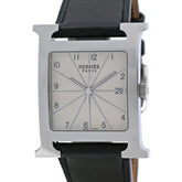 HERMES H-Watch HH1.810.260 VBN Men's Watch Stainless Steel x Cowhide Leather 40569 — Very Good