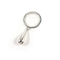 GUCCI Teardrop Ring, Sterling Silver 925, Size 15.5cm, Unisex — Like New