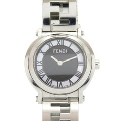 Fendi 6100L Caredro Shell Stainless Steel Black Quartz Watch with Dial 0556FENDI — Good
